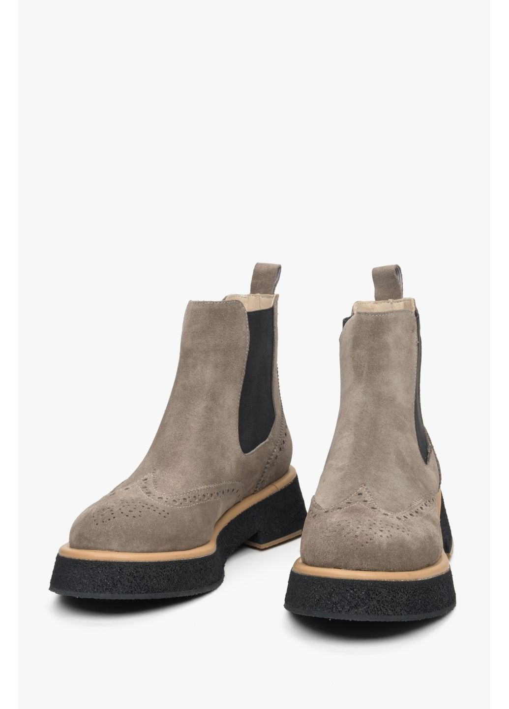 Осенние челси, цвет серый Estro