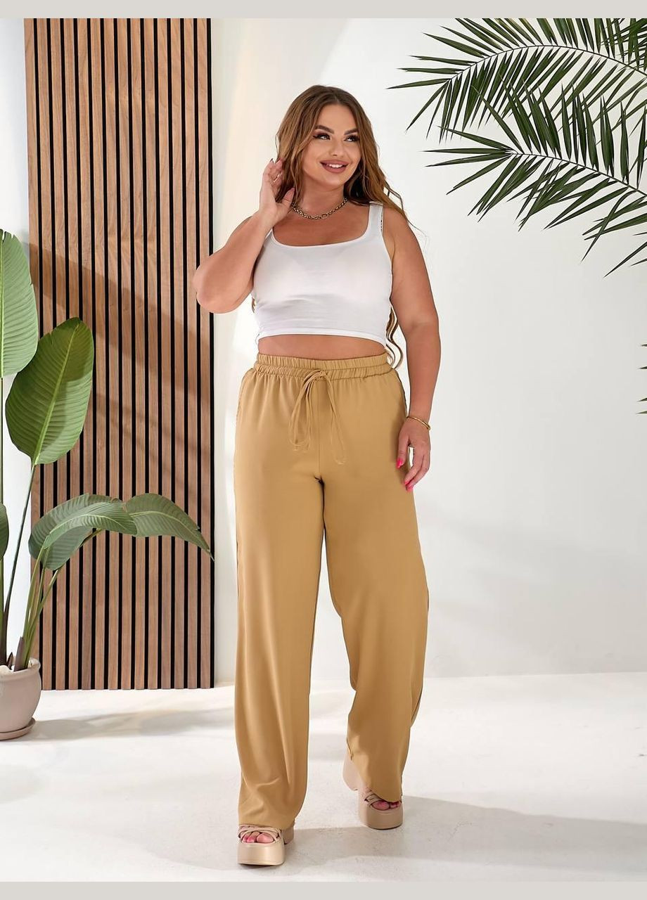 Брюки женские из американского крепа (Мод. 280) 50-52, Песочный Sofia (341322532)