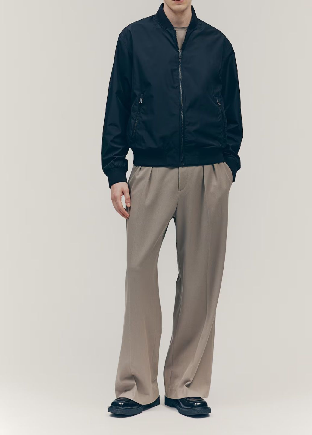 Чорна демісезонна куртка H&M