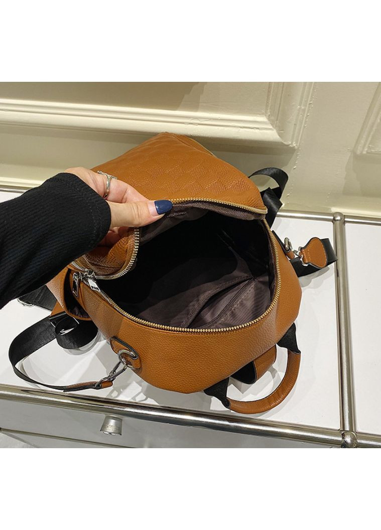 Женский городской рюкзак трансформер из экокожи сумка для повседневного использования в клеточку ProDobro (363135719)