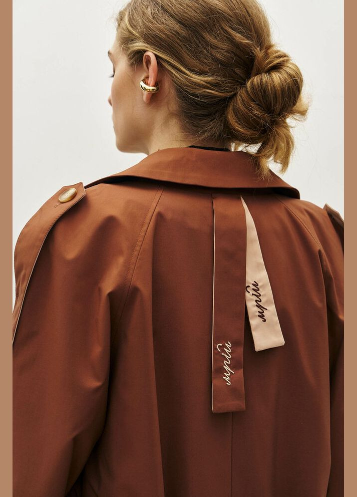 Тренч жіночий з вишивкою MKRM4242-1 RicaMare Modna KAZKA всесезон (336933601)