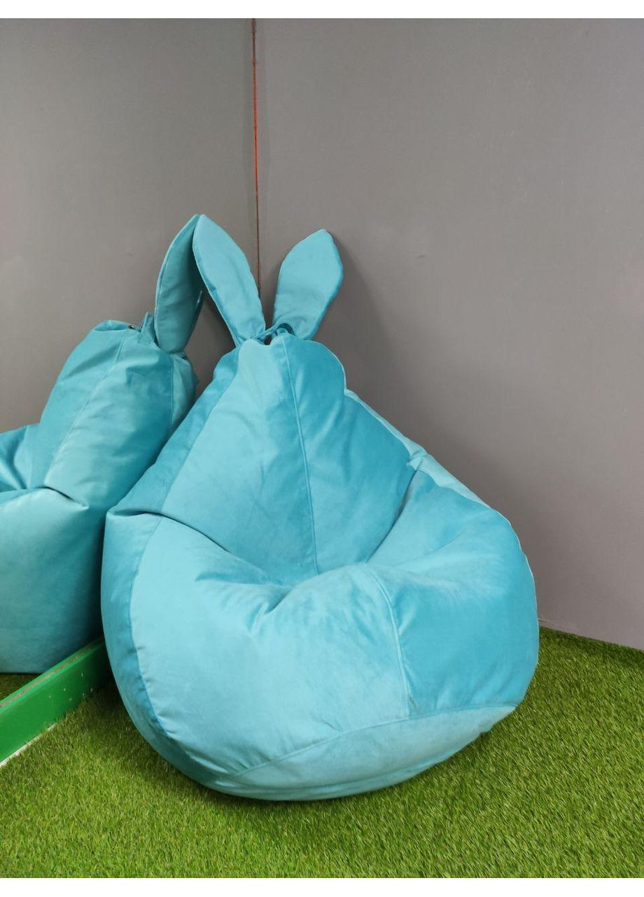 Кресло - мешок груша Зайка, M - 100х75 Багира 11834 SkyPuff (361256988)