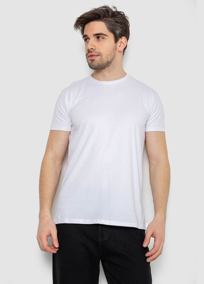 Белая футболка мужская однотонная базовая хаки размер l (sku_244r2404) с коротким рукавом No Brand