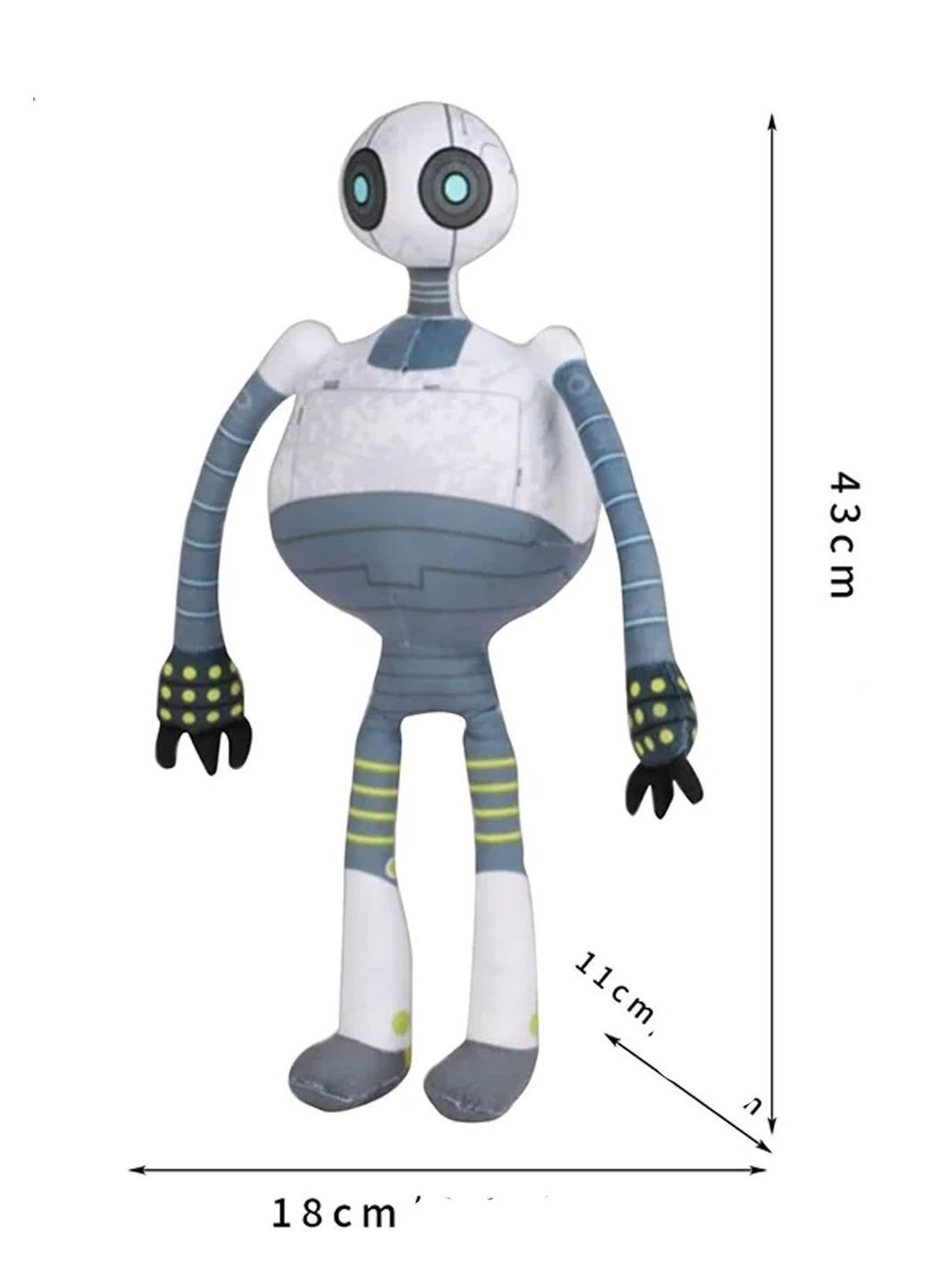 Мягкая игрушка робот Роз из мультфильма "Дикий робот" 43см No Brand (337178463)