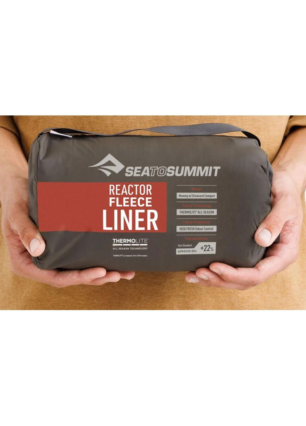 Вкладиш в спальник Sea to Summit Reactor Fleece Sleeping Bag Liner, Picante Red, Compact, Mummy w/ Drawcord, 177 см None (361659776)