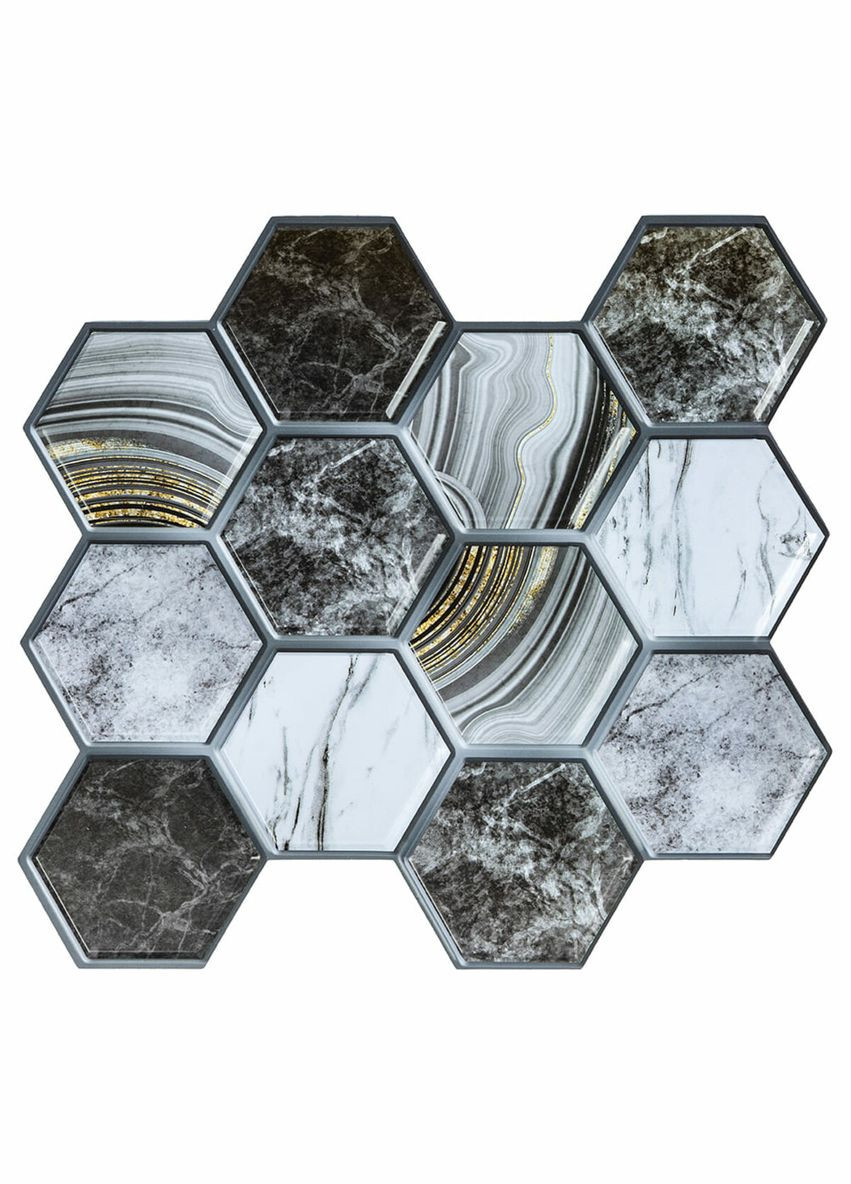 Декоративна ПВХ плитка на самоклейці соти 280х300х5мм, ціна за 1 шт. (СПП-500) SW-00000524 No Brand (328578988)