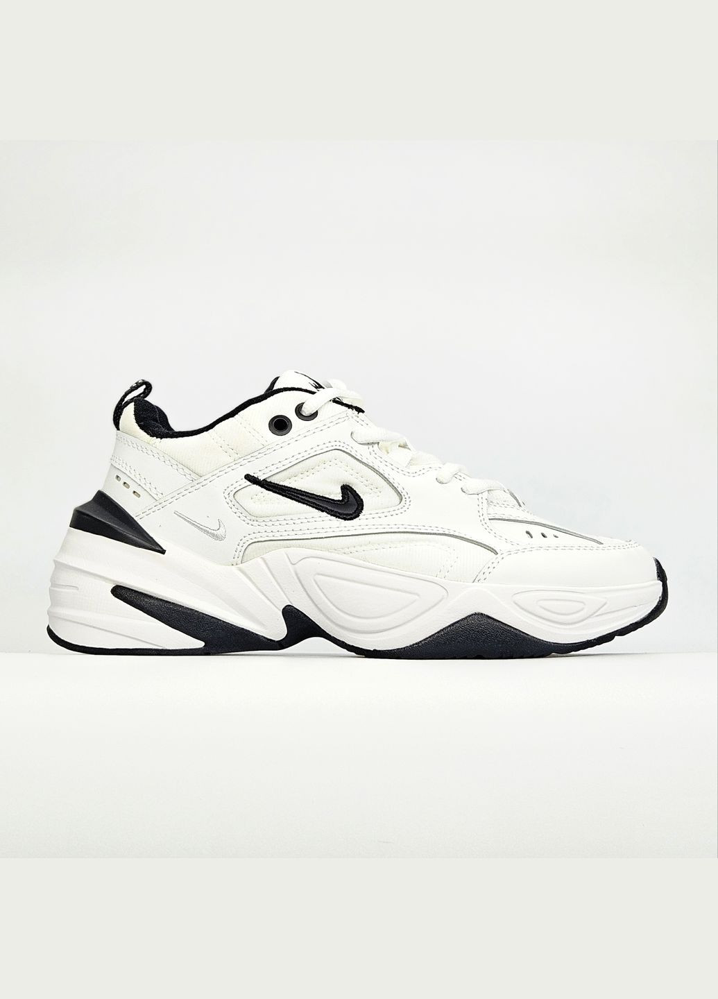 Кроссовки женские и мужские Nike M2K Tekno black white | Найк М2К Текно черные белые No Brand чёрно-белые демисезоны (307288671)