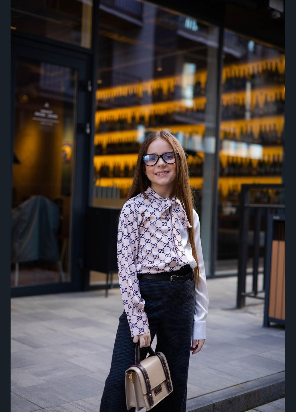 Брюки Палаццо трикотаж "Гусяча лапка" IRmAS шкільні (329999016)