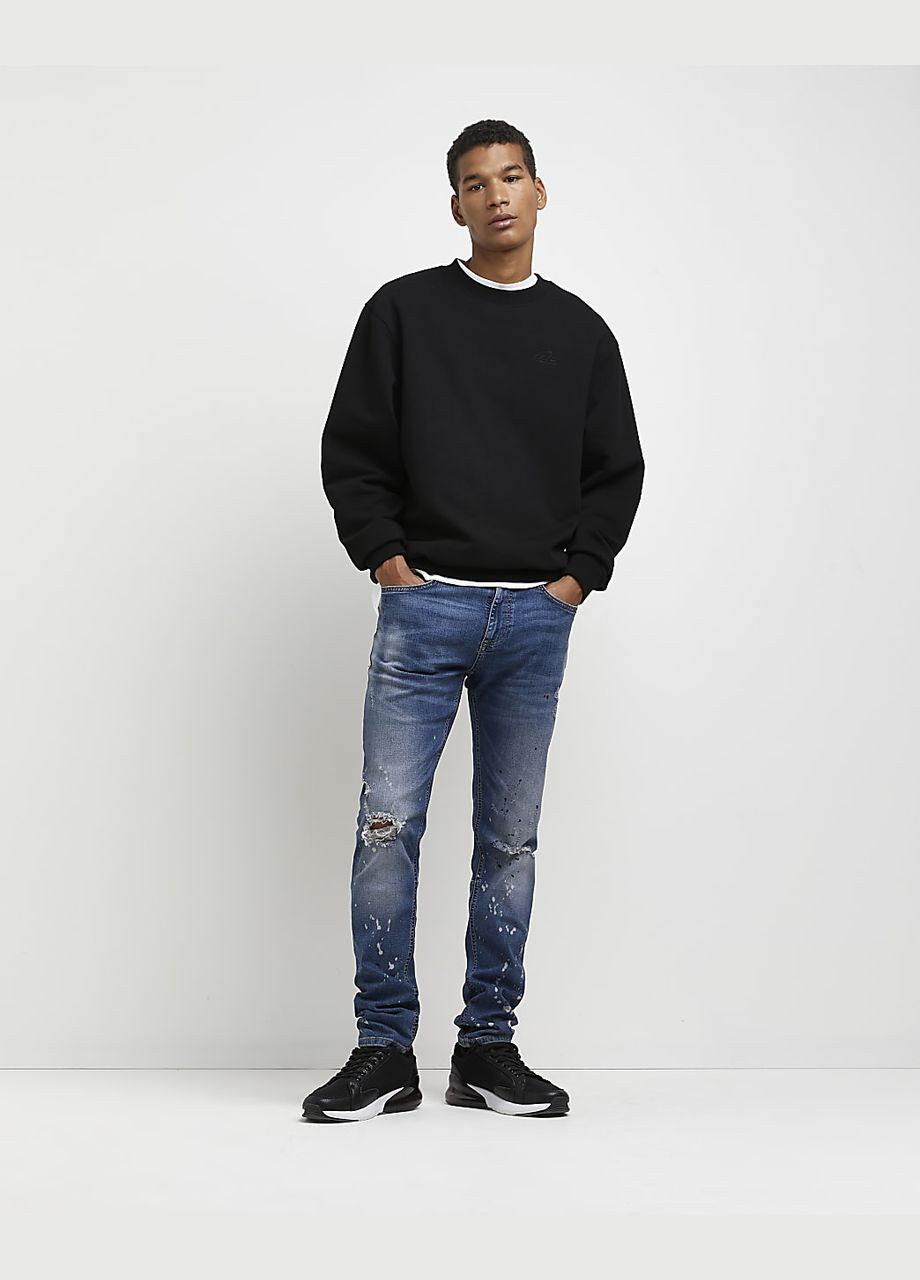 Синие джинси skinny демисезон,синий, River Island