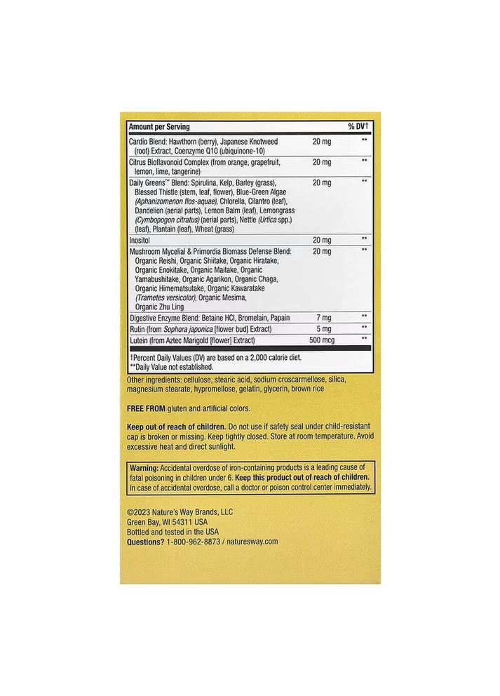 Витамины и минералы Alive! Adult Ultra Potency, 60 таблеток Nature's Way (322293729)