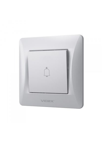 Кнопка звонка серебряный шелк BINERA Videx (366298325)