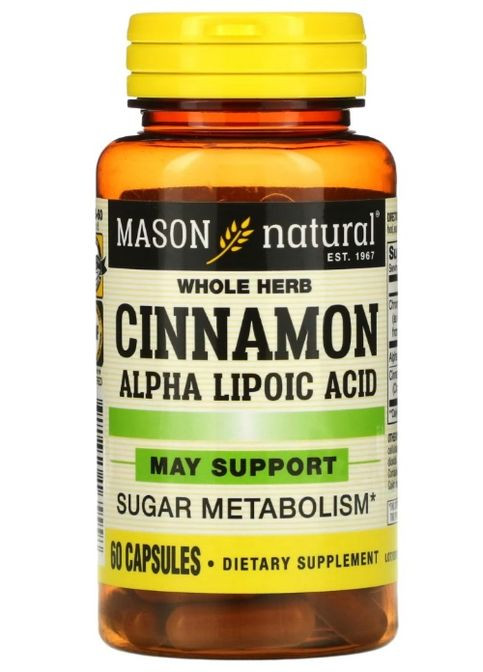 Cinnamon Alpha Lipoic Acid 60 Caps Mason Natural (291848638)