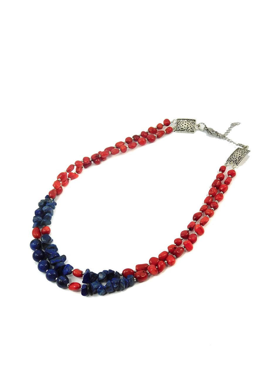 Намисто "Торіно" Корал, Содаліт, Лазурит Fursa fashion (322316124)