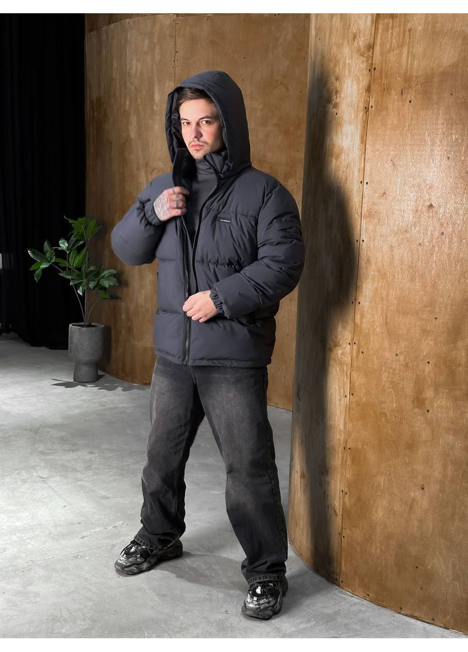 Графитовый зимний Пуховик Україна