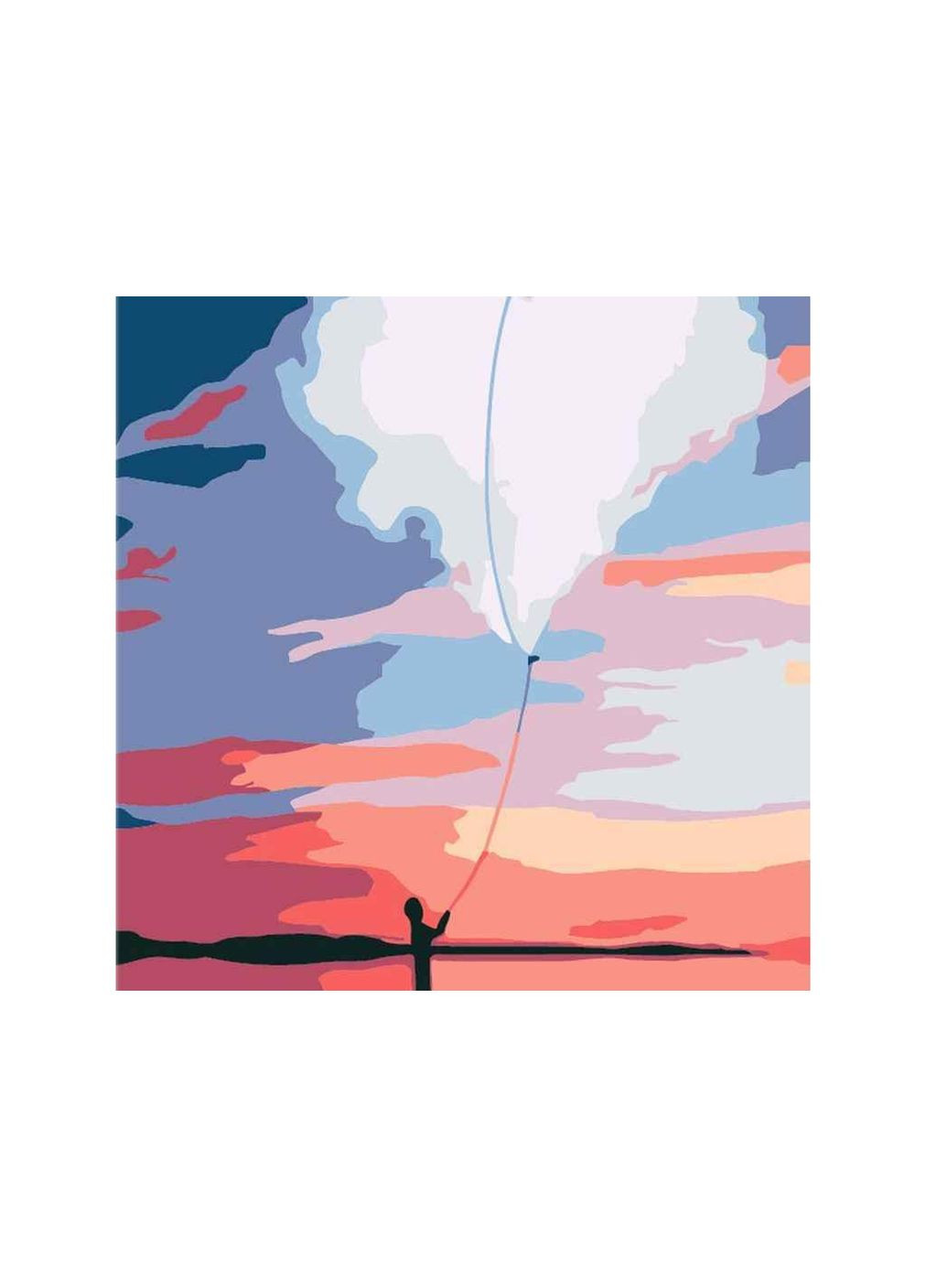 Набір для розпису по номерах Романтика у висотах 20х20см HH5909 ТМ Strateg (317050513)