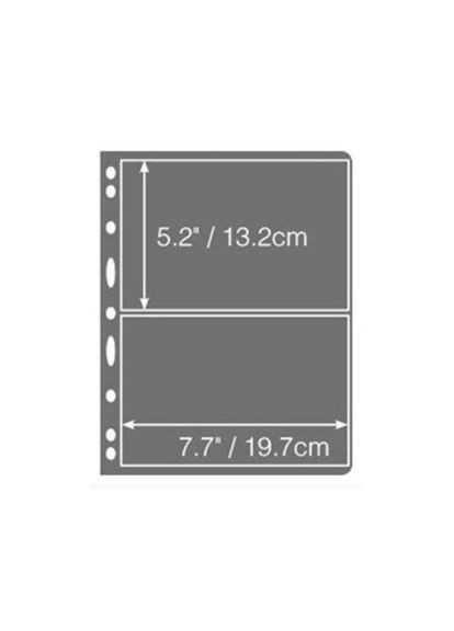 Лист двухсторонний для марок (бон, открыток, этикеток) 215ммх280мм 2 строки PTR No Brand (317764237)