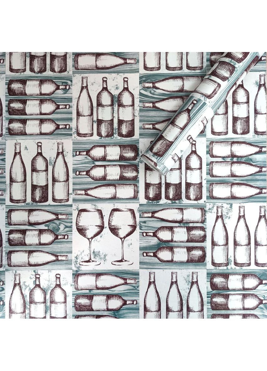 Самоклеюча плівка на паперовій основі 0,45х10м х 0,07мм Винна SW-00000798 Sticker Wall (354661711)