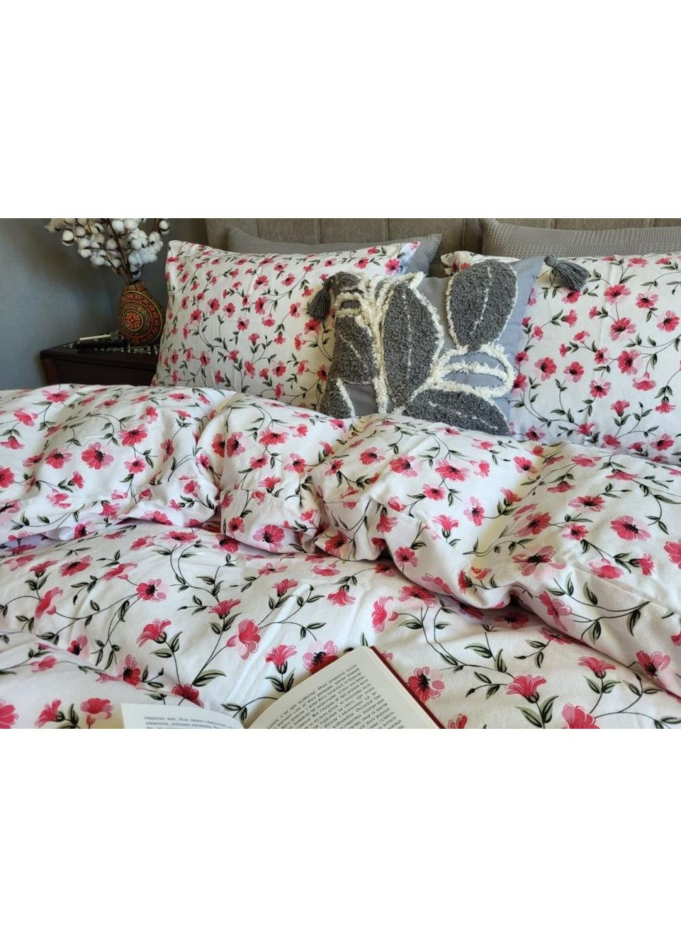Постельное белье Мия, фланель(байка) Двуспальный размер, наволочки 70/70 No Brand (364216085)