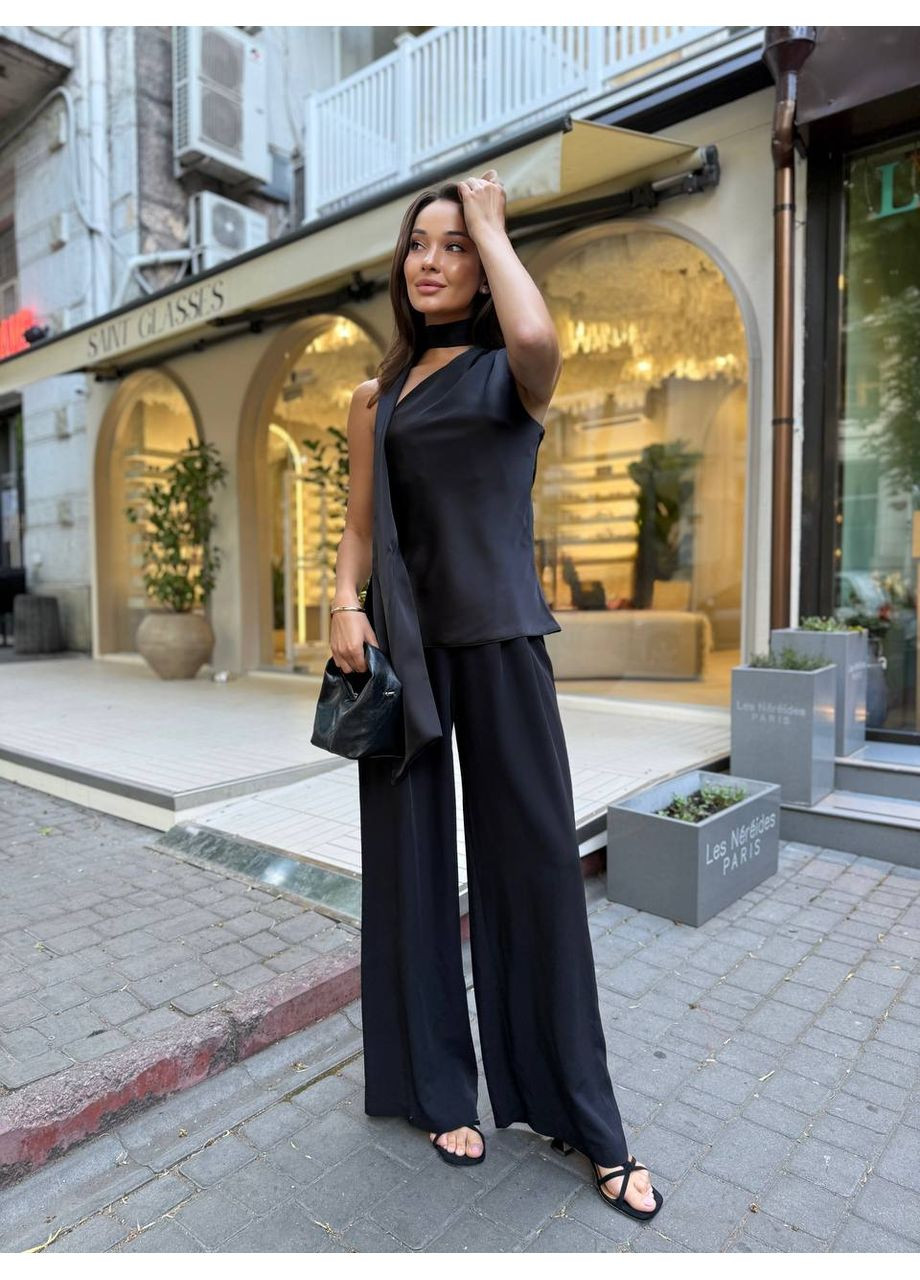 Чорна жіноча блузка FINO Mode