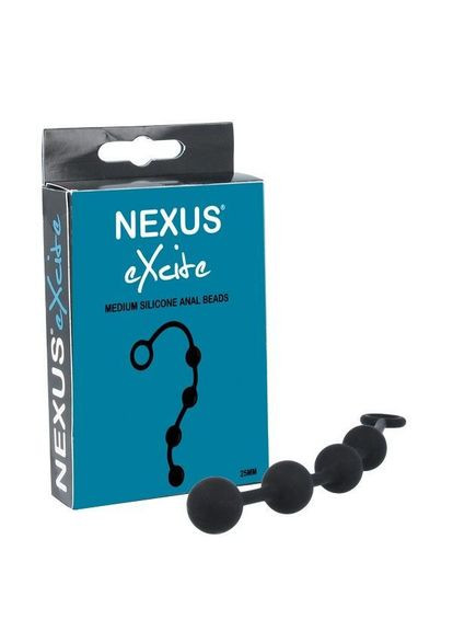 Анальні кульки Excite Medium Anal Beads, силікон, макс. діаметр 2,5см Nexus (291439164)