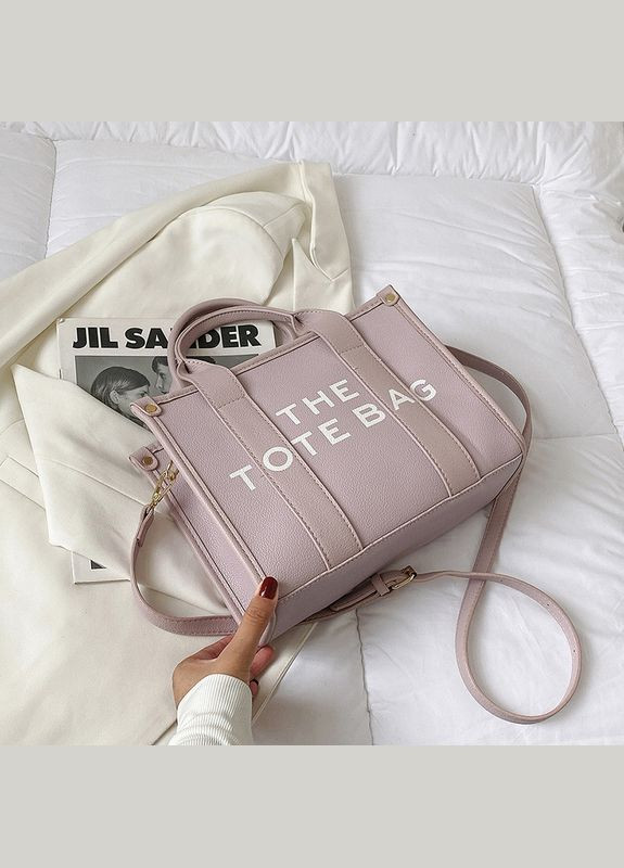 Жіноча сумка тоут 8893 крос-боді з двома ручками фіолетова No Brand (306709488)