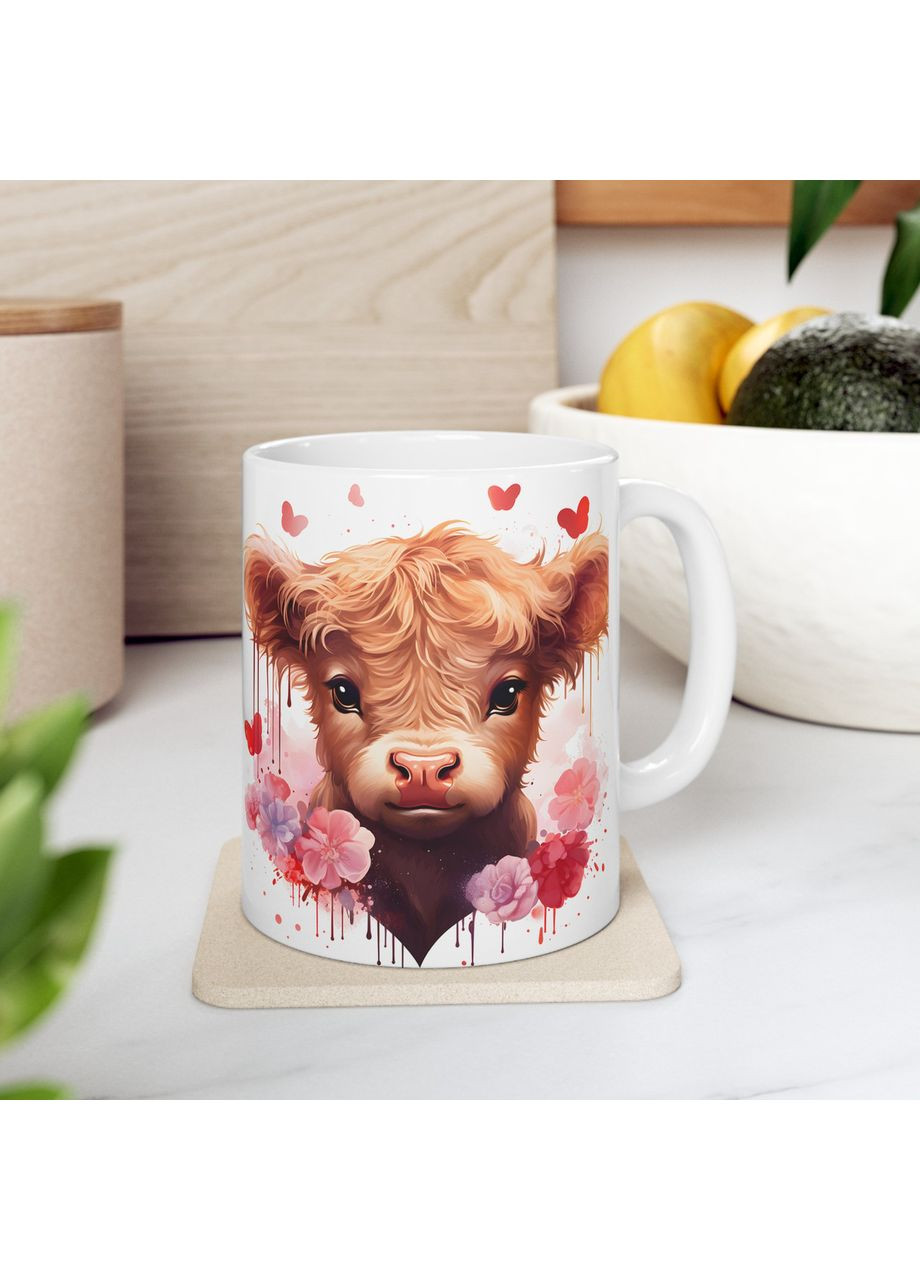 Керамічна чашка з дизайном "Чарівна корівка"-1 No Brand (368671369)