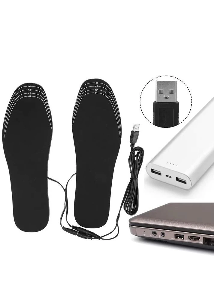 Электрические стельки для обуви с подогревом и USB зарядкой 35-45 размер (BL783) No Brand (374601258)