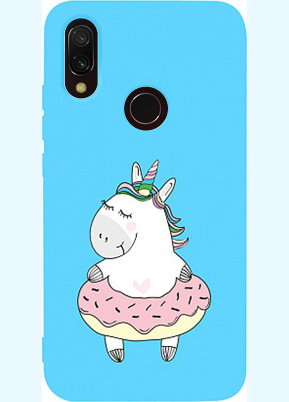 Чехол-накладка Matt TPU 2mm Print Case Xiaomi Redmi 7 #3 Unicorn Donut Sky Blue Toto (301783809)
