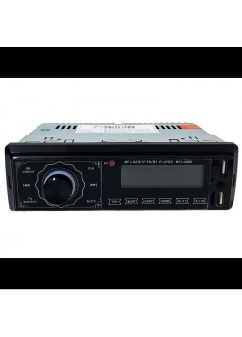 Автомагнитола 3888 ISO+FM+USB+SD+ +Bluetooth 4x50W 1Din магнитола с пультом сенсорный дисплей MDR Aux (371793800)