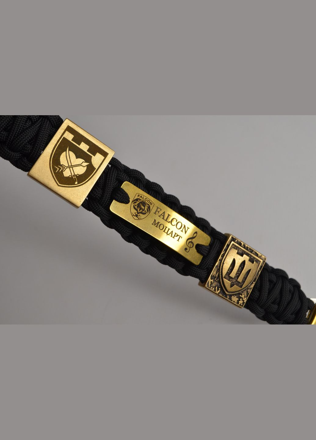 Браслет з ножем Гербом та індивідуальним гравіюванням + брелок у подарунок No Brand (341738746)