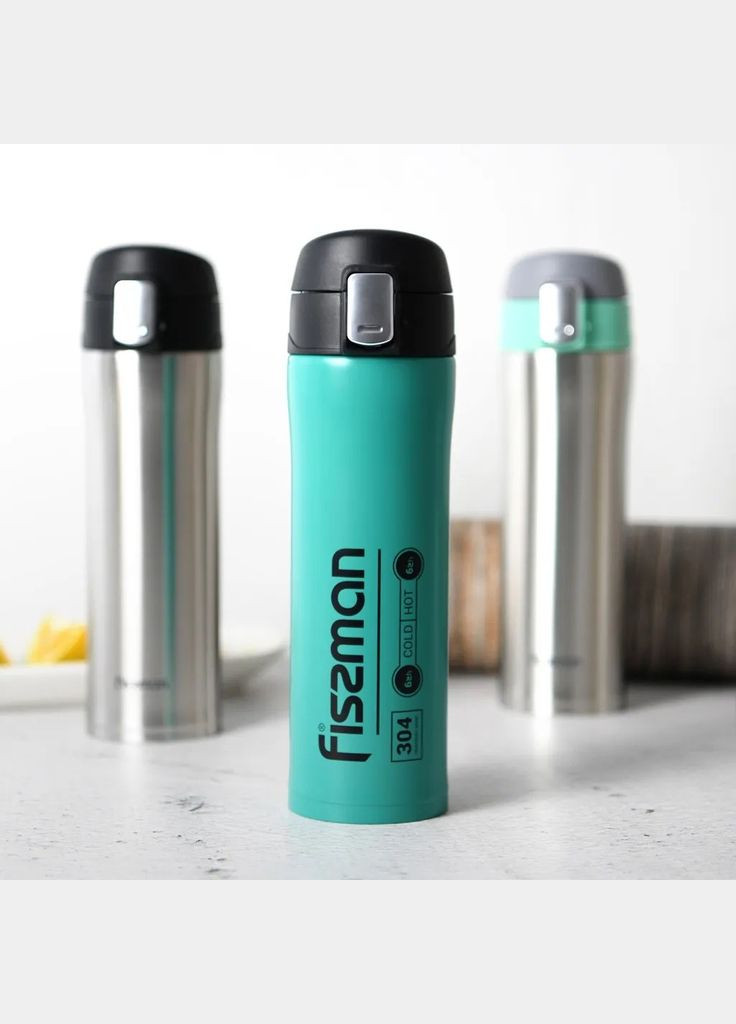 Термоскулка 450 мл синий 9880 Fissman (316615897)