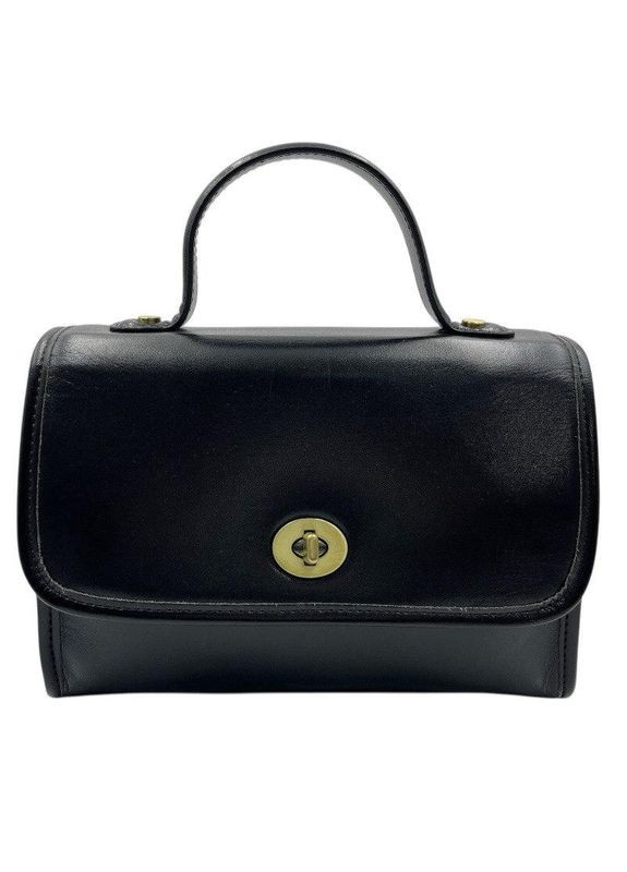 Сумка женская кожаная черная гладкая No Brand (368801415)