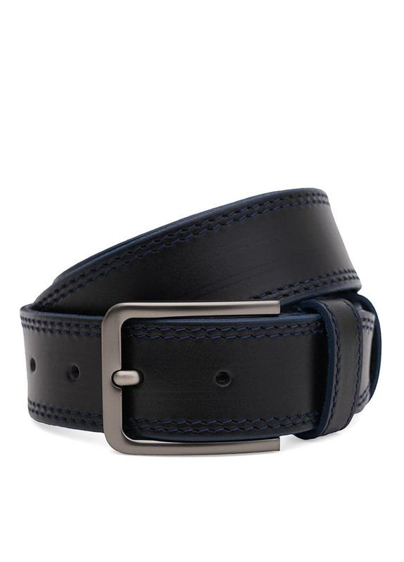 Мужской кожаный ремень 125v1fx97-black Borsa Leather (322189728)