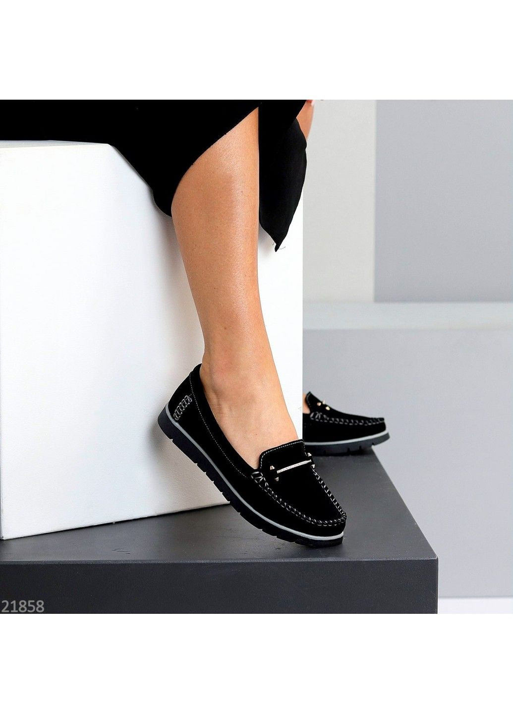 Черные 202 мокасины черные замшевые KDSL