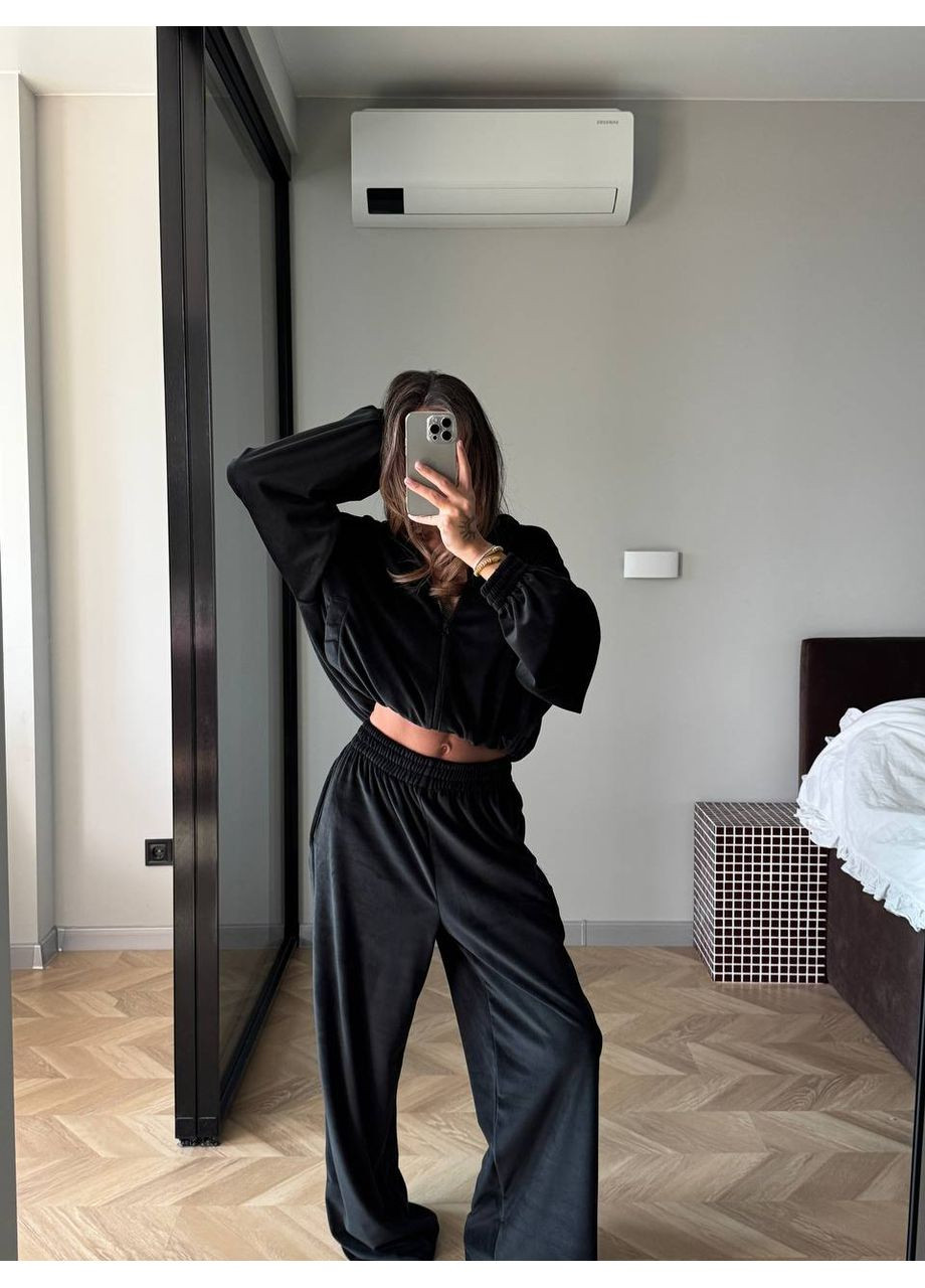 Велюровый оверсайз костюм — ЗАМЕР В ОПИСАНИИ DK/DL Мода без кордонів (365715945)