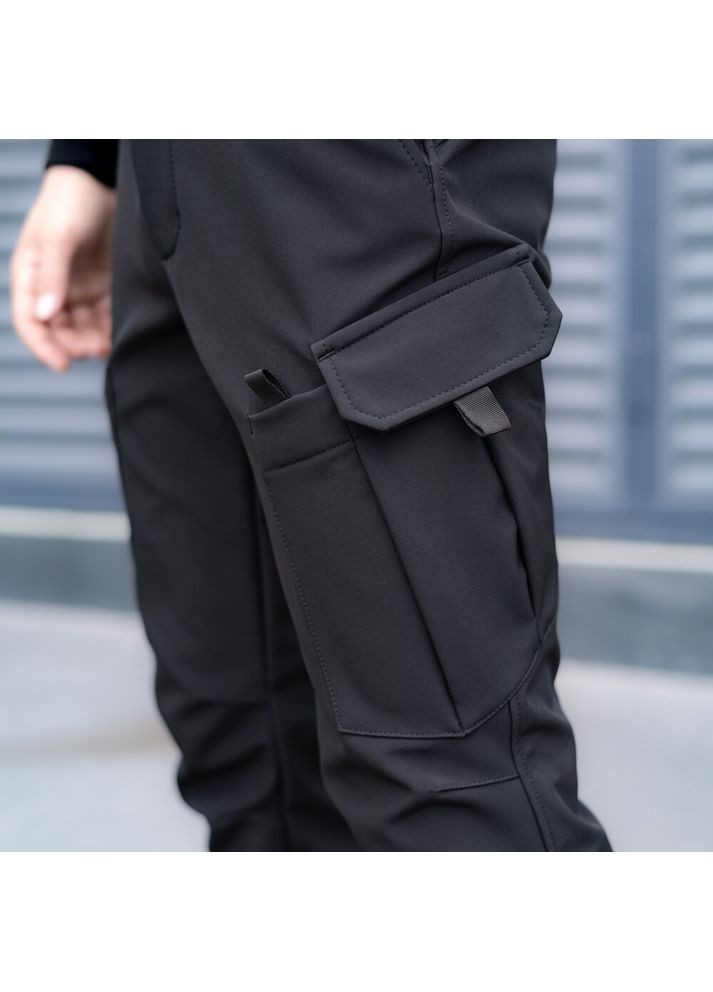 Штани-карго Static Чорний Pobedov (301788912)