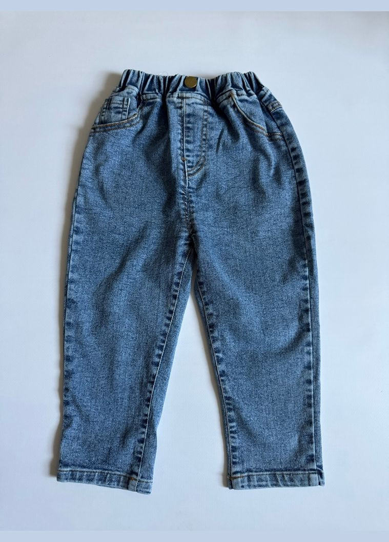 Синие демисезонные брюки No Brand