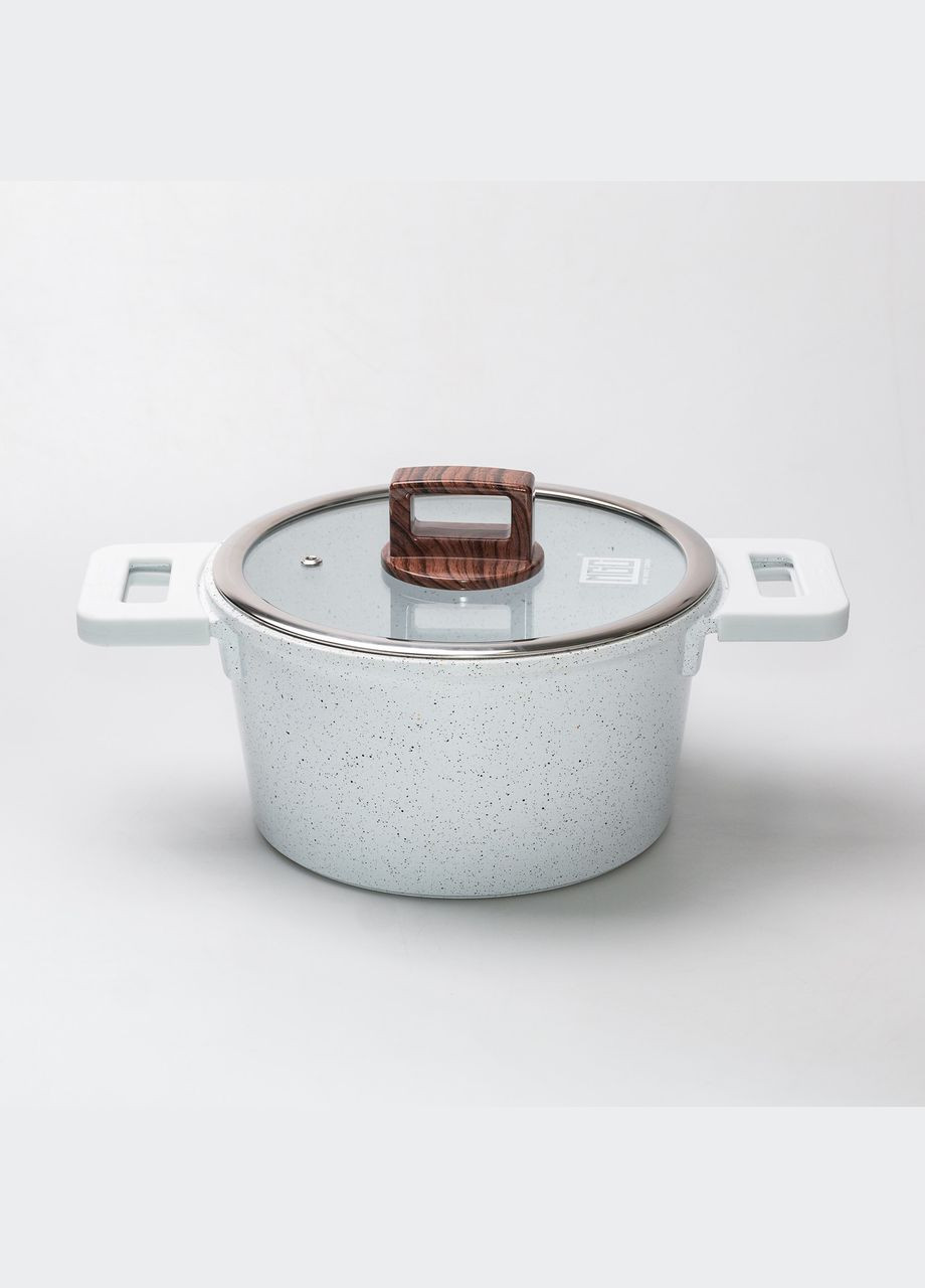 Каструля алюмінієва з антипригарним покриттям 3 л біла HP-4-440 MGC (306849190)