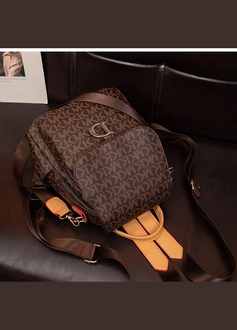 Женский коричневый рюкзак с кулоном D КиП (297669705)