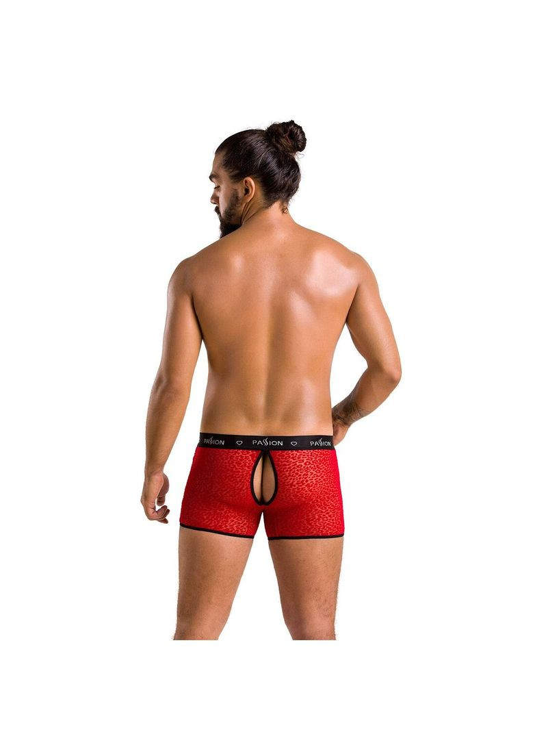 Чоловічі прозорі боксери 046 SHORT PARKER L/XL Red, сітка, під леопард Passion (369951193)