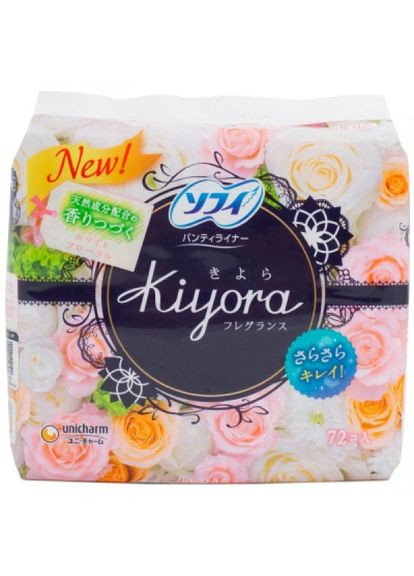 Щоденні прокладки (4903111330997) Sofy kiyora happy floral 72 шт. (268139723)