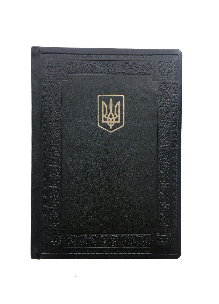 Дневник недатированный А5, искусственная кожа, срез блока золото, обложка "Рамка Львов" Бібльос (281999535)