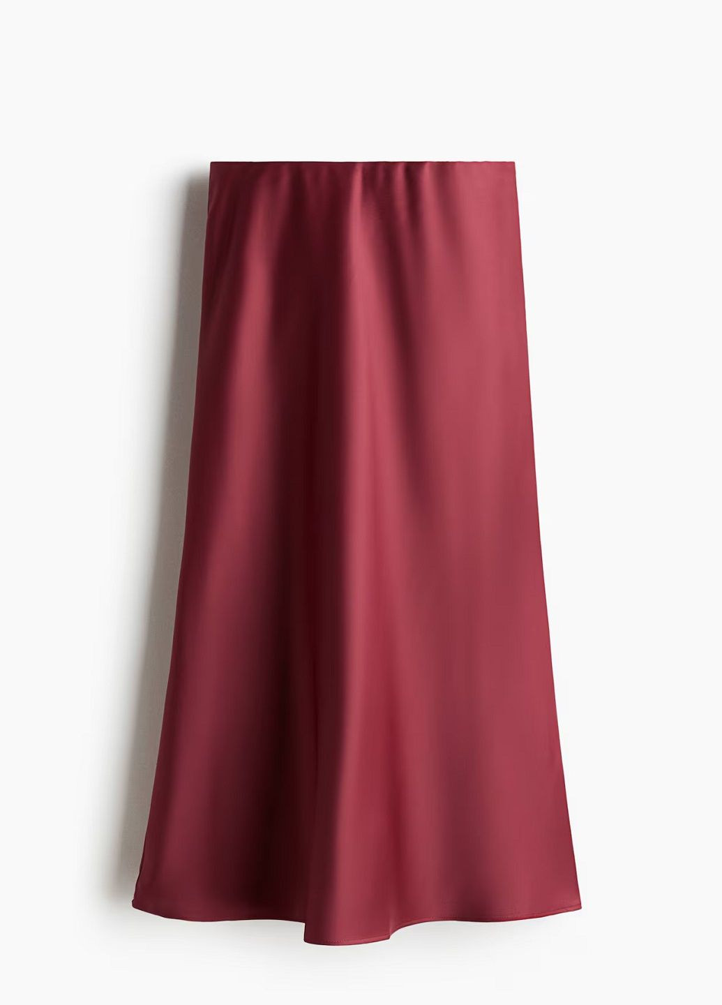 Темно-красная праздничный однотонная юбка H&M
