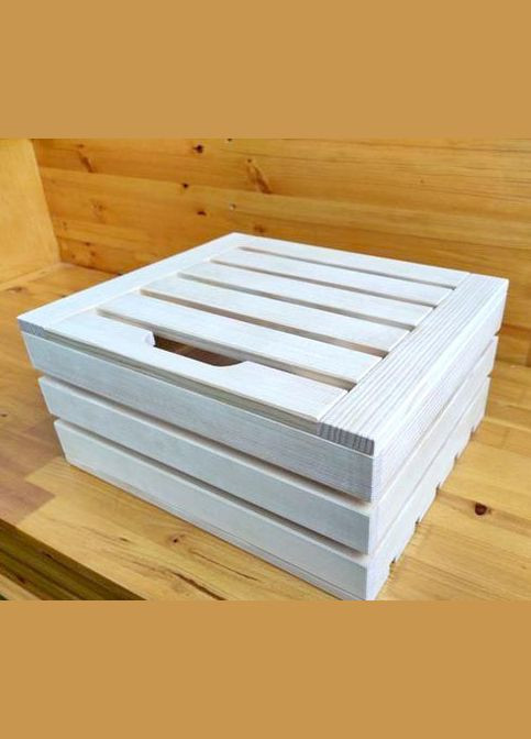 Інтер'єрний декоративний ящик з дерева Ашкелон зефір (ЯИД-001020) No Brand (328080727)