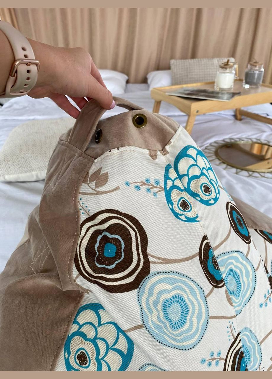 Кресло - мешок груша, L - 120х90 Begonia 268+Florida Caramel SkyPuff (361258588)