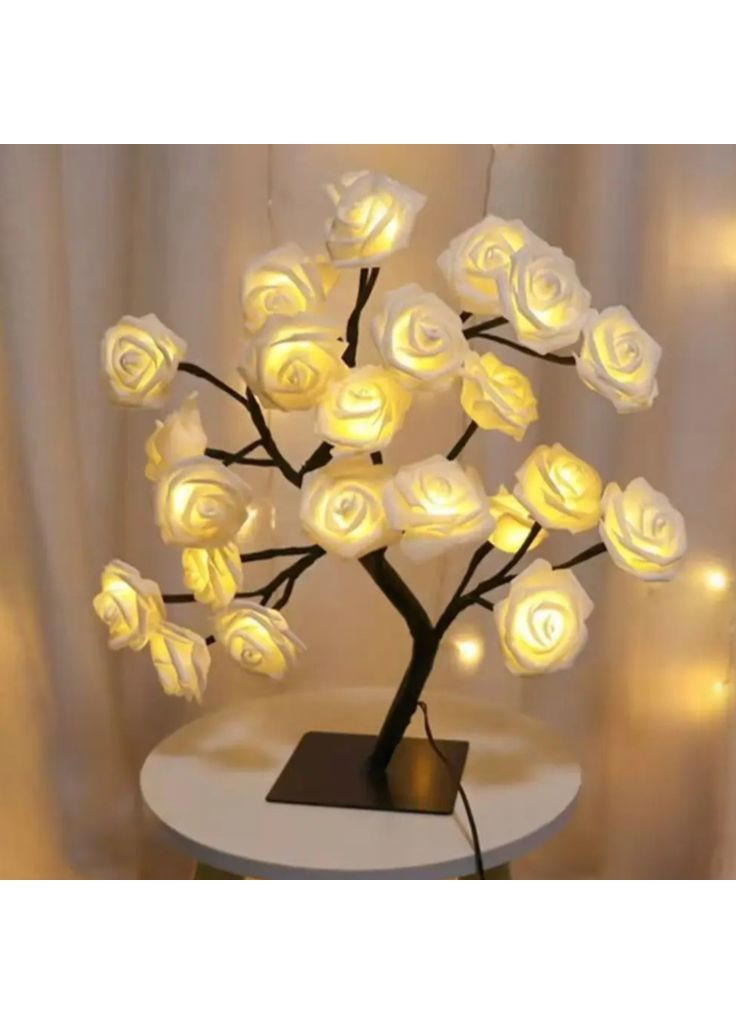 Настільне світлодіодне дерево бонсай Троянди No Brand (366890789)