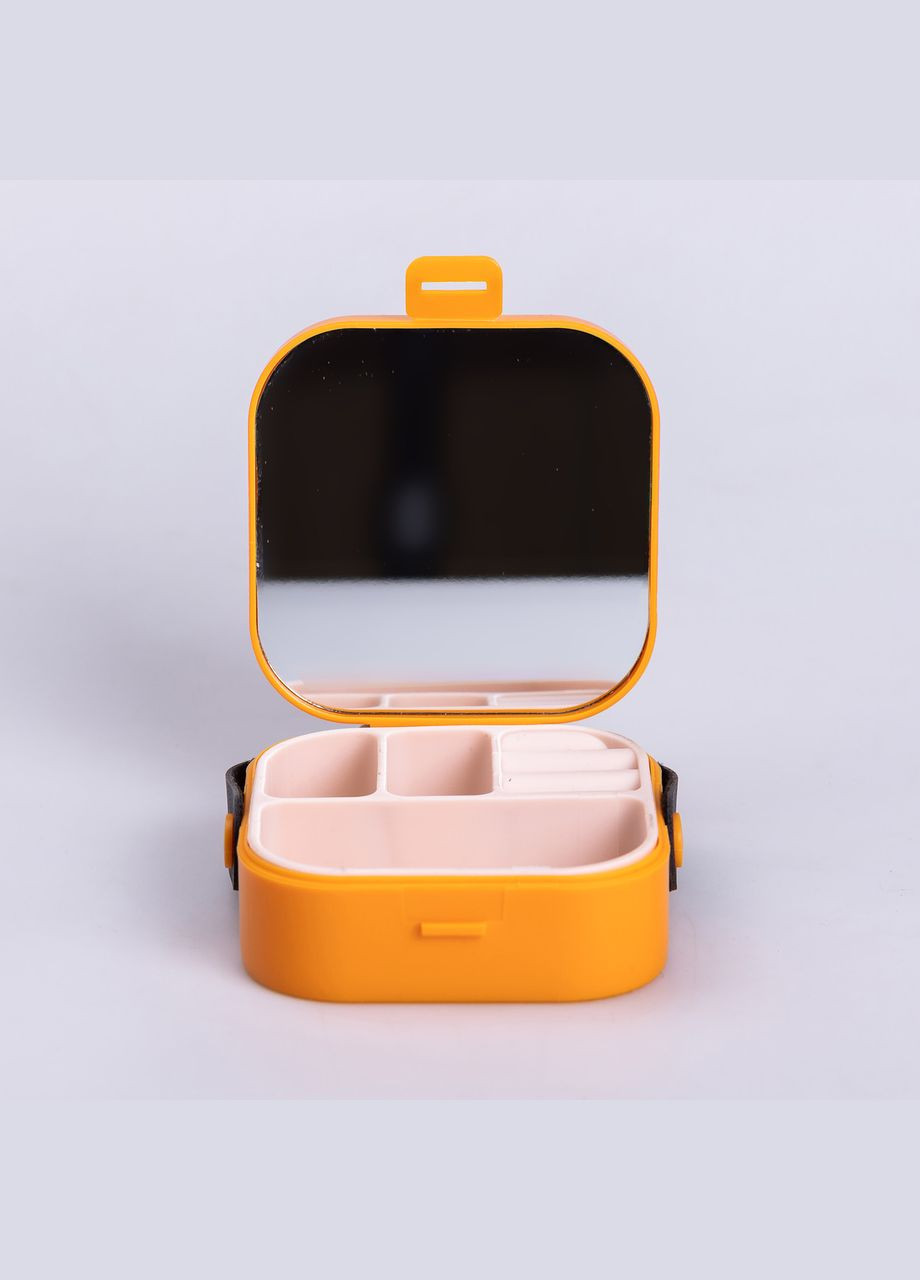 Шкатулка для украшений 9×9×3.8 см мини органайзер для ювелирных изделий HP-5-27O Yiwu (325922793)