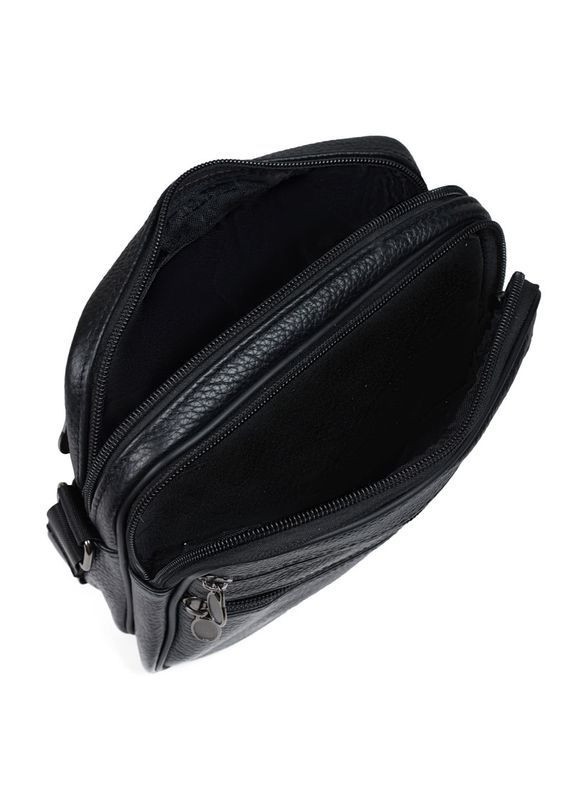 Мужская сумка-барсетка горизонтального типа из натуральной кожи Qvant 664 - Черного цвета Tiding Барсетка (366889818)