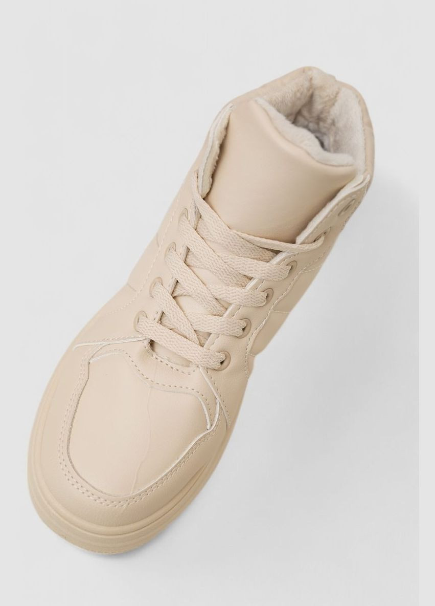 Кросівки жіночі зимові на хутрі, 248RAM013 Ager бежеві зими (360859220)