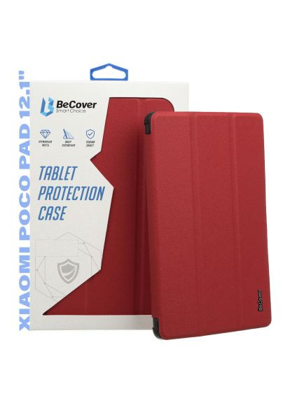 Чохол до планшета Smart Case Xiaomi Poco Pad 12.1" Red Wine (711565) BeCover Smart Case Xiaomi Poco Pad 12.1&quot; Red Wine (366703487)